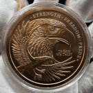 1 US Coin 5 oz .999 FINE COPPER Round Double Eagle Capsule Pouch