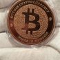 Bitcoin 1oz .999 Fine Copper Round GSM Crypto Currency IN CAPSULE GIFT POUCH 1 US Coin