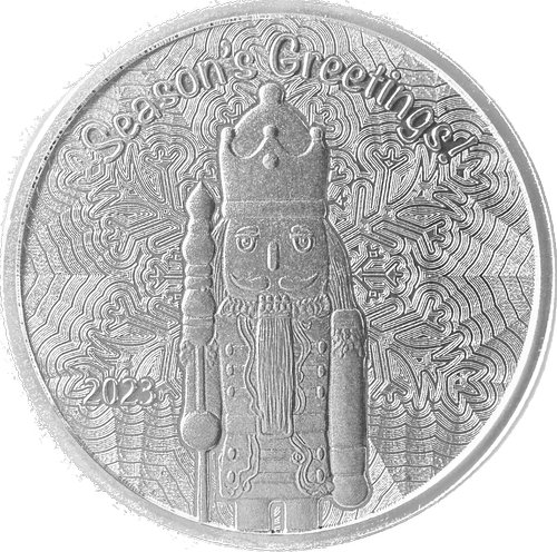 Seasons Greetings The Nutcracker 2023 1 US Coin 1 oz .999 Fine Silver Round