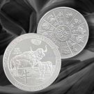 1 US Coin Year of the OX 1 oz 999 FINE SILVER BU ROUND IN A CAPSULE
