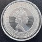 IN Capsule and Pouch 1 OZ St Helena East India Company Silver Napoleon Angel BU 1 US Coin
