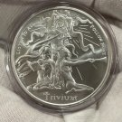 2022 1 oz .999 Fine Silver Shield Round Trivium Girls in a Capsule 1 US Coin