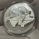 2021 1 oz Niue Silver Star Wars Millennium Falcon BU 1 US Coin in a Capsule T3