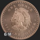 Aztec calendar GSM 1 oz copper round 1 US Coin