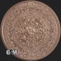 Aztec calendar GSM 1 oz copper round 1 US Coin