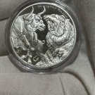 2022 Tokelau 1 oz Bull and Bear 1 US Coin Gem Bu .999 Fine Silver IN A CAP