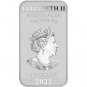 1 US Coin 2022 Australia DRAGON rectangular .9999 ultra fine silver Perth Mint