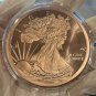1 US Coin Walking Liberty .999 Fine Copper Round Golden State Mint 5 Oz