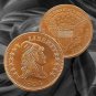 1 US Coin Draped bust Design Liberty 1804 Copper 1 oz .999 IN A CAPSULE COA gift pouch