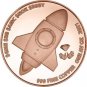 Wall Street Bets 1 Oz .999 Pure Fine Copper Round BU 1 US Coin