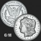 1 US Coin Morgan Fractional 1/2 oz Silver Round .999 Pure Fine BU