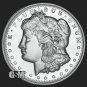 1 US Coin Morgan Fractional 1/2 oz Silver Round .999 Pure Fine BU