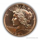 LOT OF 20 US Coins 1 OZ PEACE DOLLAR FINE COPPER BULLION ROUND