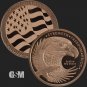 lot of 3 US Coins DOUBLE EAGLE ROUND 1 Oz .999 Pure Fine Copper BU GSM