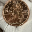 1 oz STANDING LIBERTY in Flip .999 Fine BU Round Copper Patriotic USA 1 US Coin