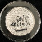 2 oz 2020 Cook Islands Silver Bounty 1 US Coin IN A CAPSULE