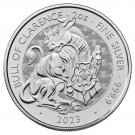 2023 Royal Tudor Beasts Bull of Clarence 2 oz Silver in direct fit capsule 1 US coin