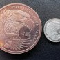 Lot Of 2 US Coins 1/10 oz Double Eagle round fine silver and 1 oz 999 Fine Copper