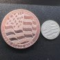 Lot Of 2 US Coins 1/10 oz Double Eagle round fine silver and 1 oz 999 Fine Copper