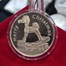 Rocking Horse Merry Christmas Jesus Christ is born 1 oz .999 silver 1 US Coin
