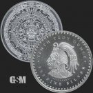 1/10 oz Aztec Calendar .999 Pure Fine Silver Round 1 US Coin BU