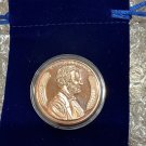 1 US Coin 1 Oz Abe Lincoln Wheat Penny Copper Round One Cent USA IN A CAPSULE GIFT POUCH