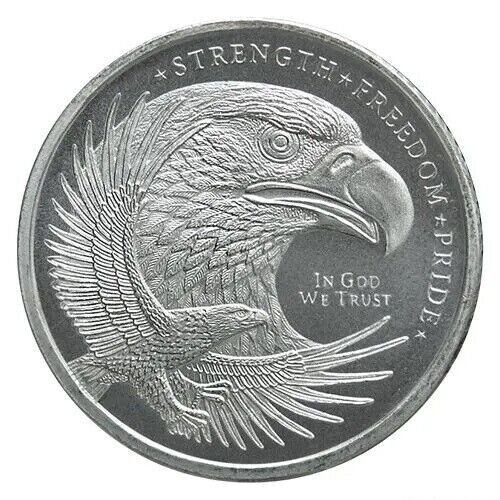 1 US Coin Pure Silver .999 Bullion double eagle tenth 1/10 oz round