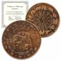 1 US Coin 1 oz Copper Round Aquarius in a capsule gift bag