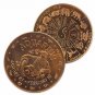1 US Coin 1 oz Copper Round Aquarius in a capsule gift bag