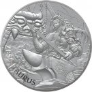 KOMSCO 1 oz Silver Medal 2021 South Korea ZI SIN Taurus 1 US Coin BU IN A CAPSULE