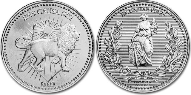 John Wick Continental 1 oz .999 Silver Round BU Lion and Lady Liberty 1 US Coin