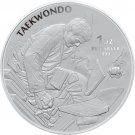 NEW 2021 South Korean Taekwondo 1 US Coin 1 oz Silver Round Martial Arts in a Cap