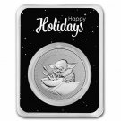 1oz Silver 1 US Coin 2022 Niue BU Star Wars Grogu Baby Yoda Happy Holidays Serial 1000