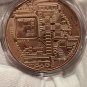 2021 Blockchain Mint Dogecoin 1oz Copper BU Bullion Round One Ounce Doge 1 US Coin