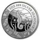 1 US Coin 2018 Samoa Seahorse 1oz BU Proof like .999 Mintage 30000 Capsule