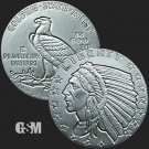4 US Coins 1 oz Incuse Indian GSM .999 Fine Silver Round