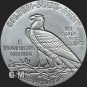 4 US Coins 1 oz Incuse Indian GSM .999 Fine Silver Round