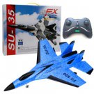 blue drone model SU35 RC foam Plane toy Hand Throwing remote control With retail box