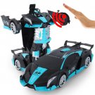 RC Blue Lamborghini Car toy 1:12 Electric Transformation Robots Sports drift Remote Control