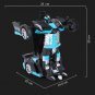 RC Blue Bugatti Car toy 1:12 Electric Transformation Robots Sports drift Remote Control