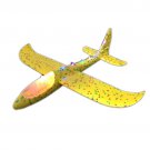Hand throw airplane yellow with light EPP Foam Glider 48 cm Toys Throwing Inertial Model