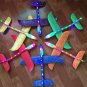 Hand throw airplane green with lights EPP Foam Glider 48 cm Toys Throwing Inertial Model