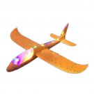 Hand throw airplane orange with light EPP Foam Glider 48 cm Toys Throwing Inertial Model
