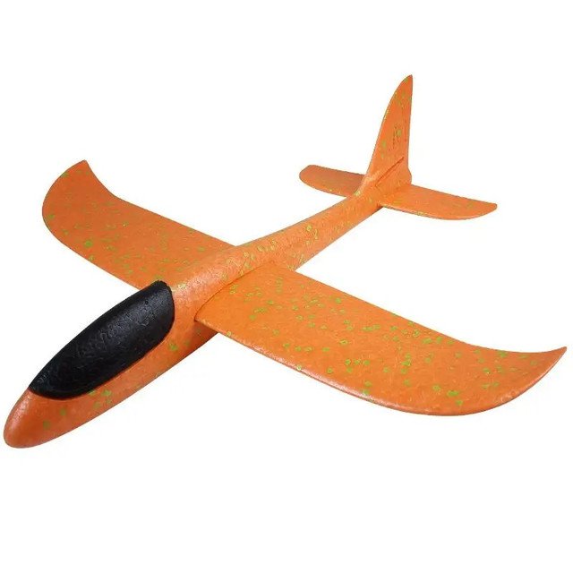 EPP Foam Hand Throw orange Airplane 35CM Outdoor Launch Glider Plane Interesting Toys