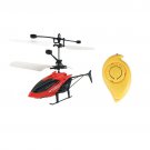 Kids Toy Mini RC red Drone Fly Helicopter Suspension Induction LED Light Remote Control