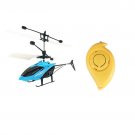 Kids Toy Mini RC blue Drone Fly Helicopter Suspension Induction LED Light Remote Control