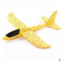 Hand Throw Foam yellow Plane 48CM Toys Outdoor Launch Glider Fly Toys Puzzle Model Jouet