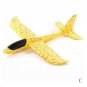 Hand Throw Foam yellow Plane 48CM Toys Outdoor Launch Glider Fly Toys Puzzle Model Jouet