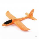 Hand Throw Foam orange Plane 48CM Toys Outdoor Launch Glider Fly Toys Puzzle Model Jouet