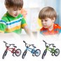 Sky Blue Bicycle Toys Model Mini Finger Mountain Bikes Diecast Nickel Alloy Stents